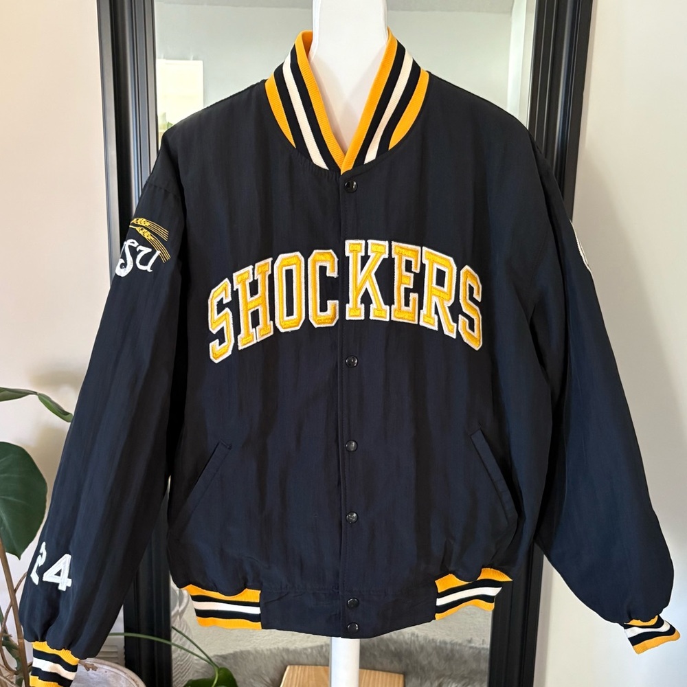 WICHITA STATE UNIVERSITY SHOCKERS Vintage 1980’s Baseball Starter Jacket